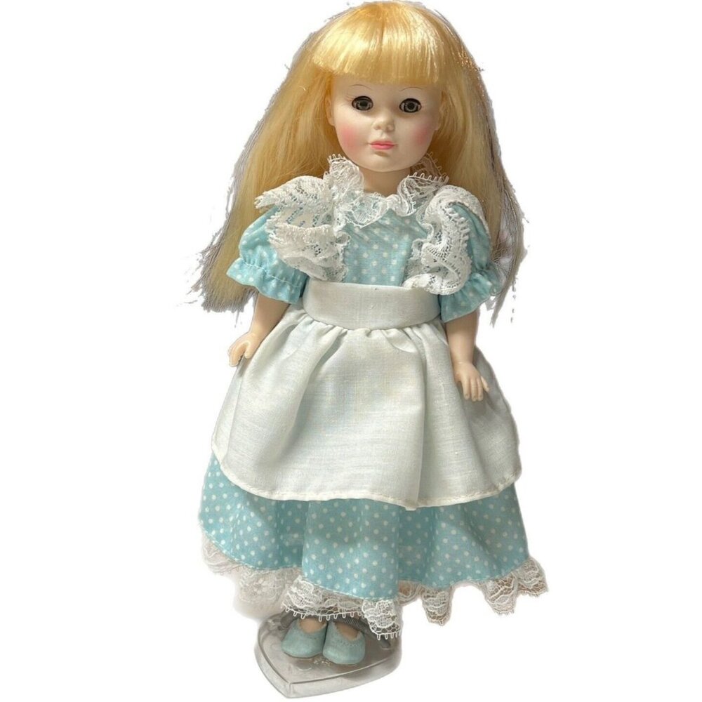Jesco 1983 Vintage Doll No Jo Dress Knickerbocker Base Blonde Blue Dress 10"